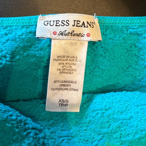 Guess Turquoise Tank Top - Picture 2 of 2